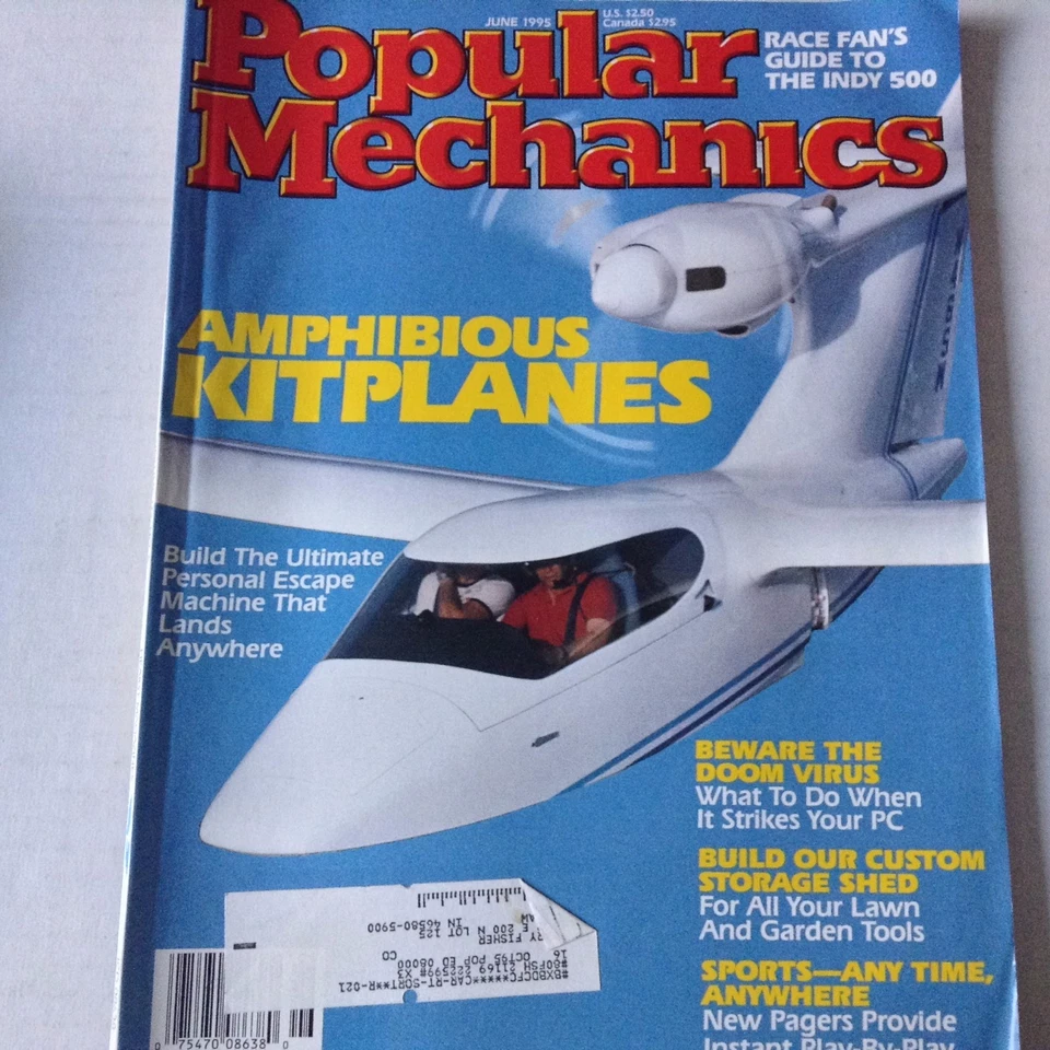 Popular Science Magazine Amphibious Kitplanes Doom Virus June 1995 061917nonrh - Image 1 of 1
