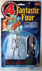 VINTAGE 1996 FANTASTIC 4 SILVER SURFER FIGURE TOYBIZ MARVEL NEW SEALED ! - Picture 1 of 8
