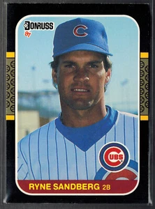 Donruss 1987 ~ Ryne Sandberg 77 Salón de la fama - Imagen 1 de 2
