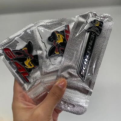 3Pcs 6.4L Super SCAT PACK Bee Emblems Badges 3D Sticker Trunk Fit All Cars Truck - Image 1 of 4
