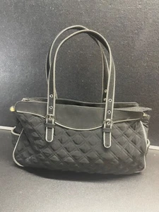 Vera Bradley Purse Handbag Black 14" x 8" x 3 1/2" - Picture 1 of 13