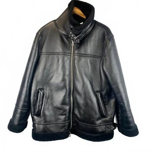 Warehouse Black Biker Faux Leather - Picture 1 of 6