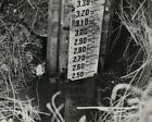 1945 Press Photo Water Gauge In An Everglades Canal Shows A Very Low Water Level