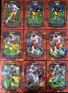 2023 PANINI PRIZM DRAFT PICKS FOOTBALL RED CRACKED ICE ROOKIES & Vets  YOU PICK! - Picture 1 of 22
