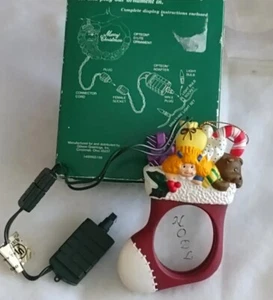 Adornos de árbol de Navidad de neón Opteon D’Lites Noel 1994 vintage iluminados - Imagen 1 de 16