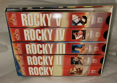 Rocky 20th Anniversary Gift Set VHS Tapes - Untested Used (5) - Image 1 of 4