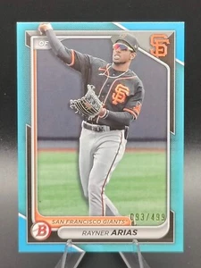 2024 Bowman - Prospects Sky Blue Border #BP-127 Rayner Arias /499 (RC) - Picture 1 of 4