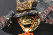 Fanthers Day Gift Vintage Japanese Samurai Helmet -Ogre Genji Helmet- 