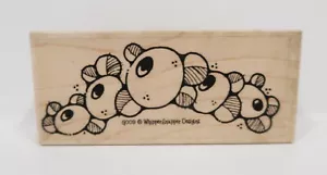 Sello de goma Whipper Snapper Designs años 90, flores G009, floral - Imagen 1 de 2
