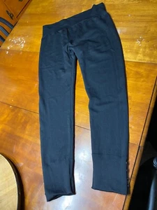 Maurices Black Cable Knit Fleece Lined Leggings With Ankle Buttons Size 3x - Picture 1 of 4
