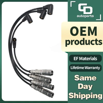 06A905430AH 4 cables de bujía para VW Seat Beetle Golf Jetta 1998-2011 Volkswagen Foto 1 de 4
