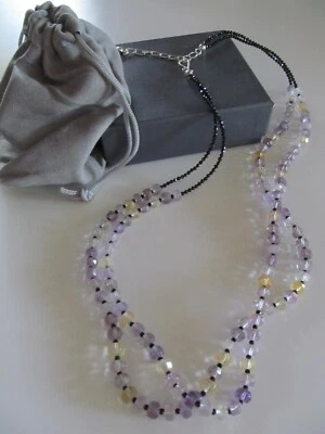 Collar de amatista esterlina, citrino y espinela negra Mine Finds by Jay King Foto 1 de 4