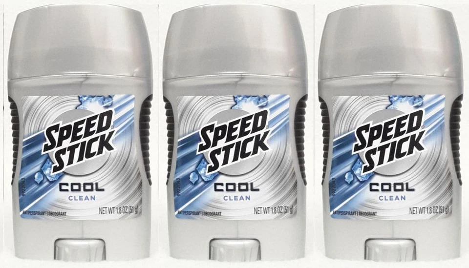 3 Speed Stick COOL CLEAN Antiperspitant Deodorant Men Travel Size 1.8 oz - image 1 of 1