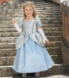CHASING FIREFLIES Enchanting Princess Cinderella Costume Sz 8 Tiara Wand Sleeves - Picture 1 of 12