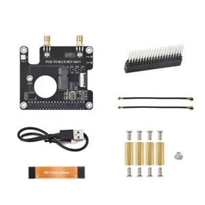 PCle to M.2 E Key Adapter Board For RPi 5 Expansion USB and Wireless Connection - Bild 1 von 8