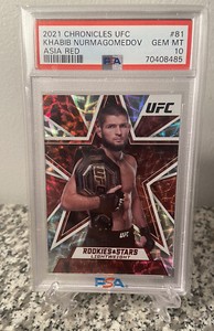 2021 Chronicles UFC Khabib Nurmagomedov Asia Red /88 PSA 10 *POP 2*