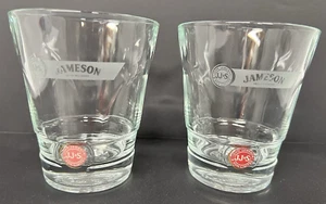 Jameson & Son Limited Irish Whiskey 4" Tall 8oz JJ&S Set of 2 Glasses - Picture 1 of 2