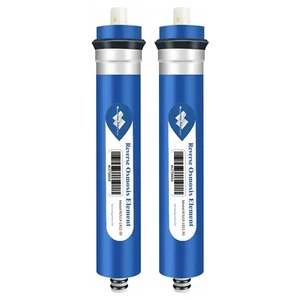 2 Pack 50/75 GPD RO Membrane Reverse Osmosis Purifier Water Filter Replacement - Picture 1 of 14