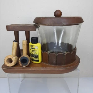 Fairfax Tarro de tabaco Humidor de vidrio Soporte de pipa de madera Missouri Espuma de mar Dr Grabow - Imagen 1 de 17