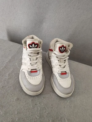 Adidas Zapatillas Drop Step Juveniles 13 1/2K Blanco Gris Rojo Trifolio Ortolita Zapatos Foto 1 de 4