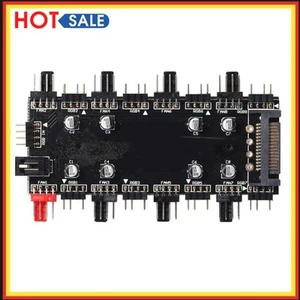1 to 8 Multi Way Splitter RGB PWM Hub Speed Controller Adapter (5V 3Pin) - Afbeelding 1 van 2