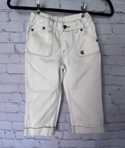Jeans Carhartt blancos para niños talla 6 - Imagen 1 de 3