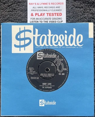 Supremes - Baby Love / Ask Any Girl 7'' Vinyl 1964 1st PRESS TESTED VG+/M VIDEO - Image 1 of 4