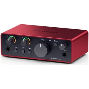FOCUSRITE Scarlett Solo - 1 Mic USB Audio Recording Interface 4th Gen - Picture 1 of 5