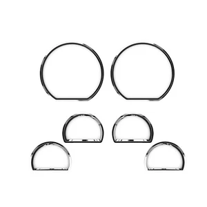Fits 1994-2004 Ford Mustang Chrome Cluster Dashboard Trims - Picture 1 of 8