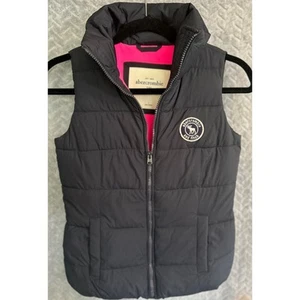 Abercrombie and Fitch Kids Puffer Vest Size L outdoor hiking camping kids - Picture 1 of 5