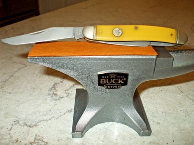 Boker Tree Brand Yellow Stockman pocket knife New  #9113 satin blade finish,nice - Image 1 of 4