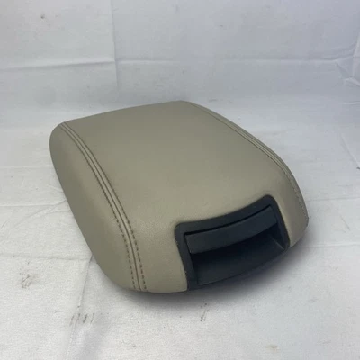 2010-2019 Ford Taurus Center Console Lid Armrest Beige Tan Leather Working Latch - Image 1 of 4