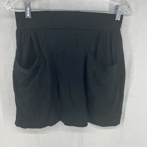 Falda Corta Ibex Para Mujer Pequeña Negra 100% Lana Merino Hecha en EE. UU. - Imagen 1 de 11