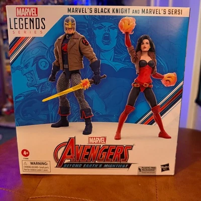 Marvel Legends 60 Aniversario Vengadores Caballero Negro Más Poderoso de la Tierra y Sersi Foto 1 de 2