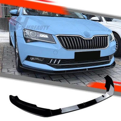 Front Spoilerlippe Lippe Frontspoiler Spoilerschwert für Skoda Superb B8 3V15-19 - Bild 1 von 4