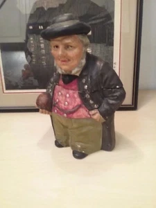 JOHANN MARESCH Teccacotta Humidor Banker with Red Vest + Money Bag 1890s - Picture 1 of 11