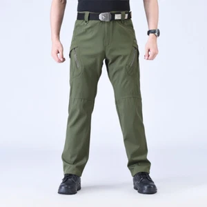 US Men Tactical Cargo Pants Soldier Multi Pocket Work Combat Trousers Outdoor - Picture 1 of 34
