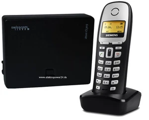 Siemens Gigaset Mobilteil+Ladeschale A16h mit analog Basisstation DECT Telefon - Bild 1 von 8