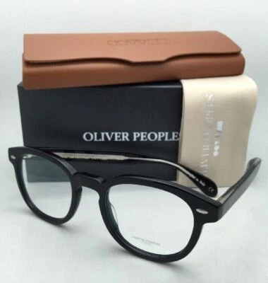 New OLIVER PEOPLES Eyeglasses SHELDRAKE OV 5036 1492 47-22 Black & Silver Frame  - Image 1 of 4