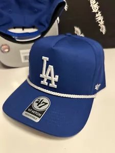 NWT '47 Brand Los Angeles Dodgers Core Classic Rope Blue Hitch Snapback Hat LA - Picture 1 of 2