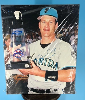Jeff Conine Signed Custom Photo Canvas Wrapped - Image 1 of 3