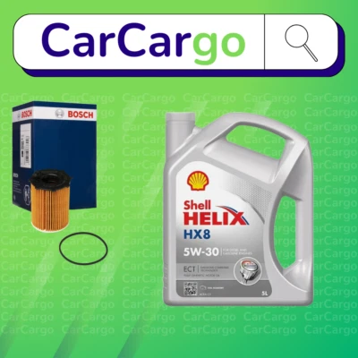 BOSCH Service Kit For Volvo V50 D2 Diesel 2010-2012 Filter Shell 5W-30 5L - Image 1 of 4