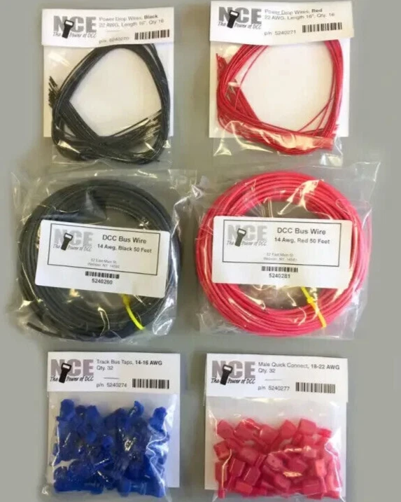 NCE ~ New 2024 ~ Full Layout Wiring Kit ~ 25 Foot ~ DCC Track Power Bus ~5240267 - Image 1 of 1