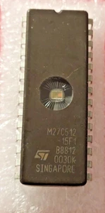 1pcs AM27C512-15F1 I C 64KX8, 150ns, CMOS UV EPROM CDIP28 STM. - Imagen 1 de 1
