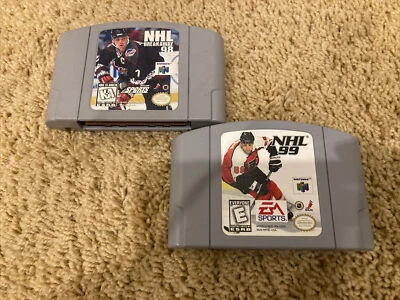 Nintendo N64 NHL Hockey Game Lot Tested! - Image 1 of 3
