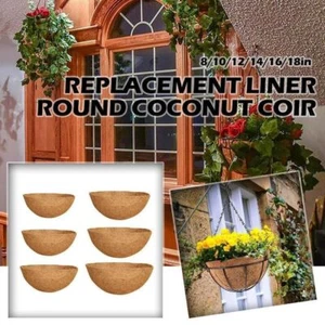 8/10/12/14/16/18/20/36 Inch Coconut Liners Garden Accessories - Picture 1 of 26
