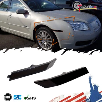 Fits 06-09 Ford Fusion Milan Smoked Driver Passenger Side Marker Lights Housings - Image 1 of 4