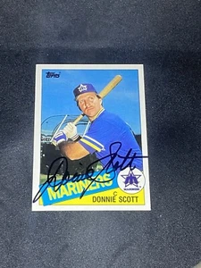 Donnie Scott 1985 Topps Traded #105T Seattle Mariners Autographed Signed Card - Picture 1 of 3