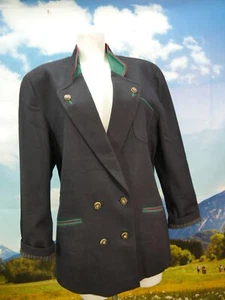 Julius Lang neuwertig blau Loden mit Hirschhornknöpfe Trachtenjacke Jacke Gr.42 - Bild 1 von 6