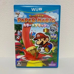 Nintendo Wii U Paper Mario Color Splash Juego Japonés NTSC-J Envío Gratis - Imagen 1 de 3